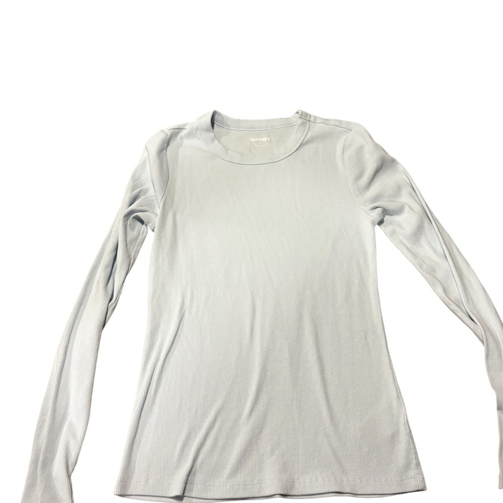 Light blue Long Sleeve Crewneck Top